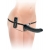 Черный страпон с вагинальной пробкой Deluxe Vibrating Penetrix Strap-On - 19 см. - Pipedream - купить с доставкой в Шахтах