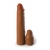 Коричневая насадка на член 2  Silicone X-tension - 20,3 см. - Pipedream - в Шахтах купить с доставкой