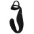 Черное эрекционное кольцо со стимуляцией промежности и анальной пробкой Cock Ring with RC Prostate Plug - Orion - в Шахтах купить с доставкой