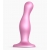 Розовая насадка Strap-On-Me Dildo Plug Curvy size M - Strap-on-me - купить с доставкой в Шахтах