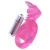 Розовая вибронасадка со стимулятор клитора   Язычок - Toyfa Basic - в Шахтах купить с доставкой
