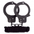 Чёрные наручники из листового металла в комплекте с веревкой BONDX METAL CUFFS LOVE ROPE SET - Dream Toys - купить с доставкой в Шахтах