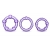 Набор из 3 фиолетовых эрекционных колец Stay Hard Beaded Cockrings - Blush Novelties - в Шахтах купить с доставкой