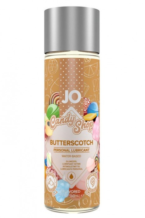 Смазка на водной основе Candy Shop Butterscotch с ароматом ирисок - 60 мл. - System JO - купить с доставкой в Шахтах