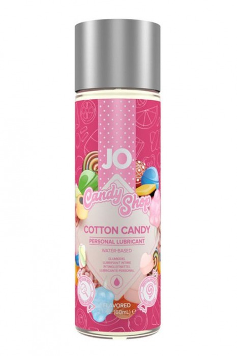 Смазка на водной основе Candy Shop Cotton Candy с ароматом сладкой ваты - 60 мл. - System JO - купить с доставкой в Шахтах