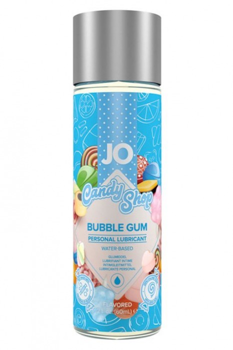Смазка на водной основе Candy Shop Bubblegum с ароматом жвачки - 60 мл. - System JO - купить с доставкой в Шахтах