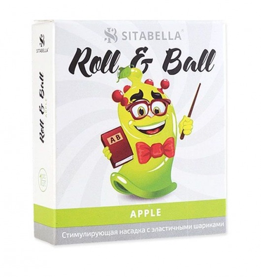 Стимулирующий презерватив-насадка Roll   Ball Apple - Sitabella - купить с доставкой в Шахтах