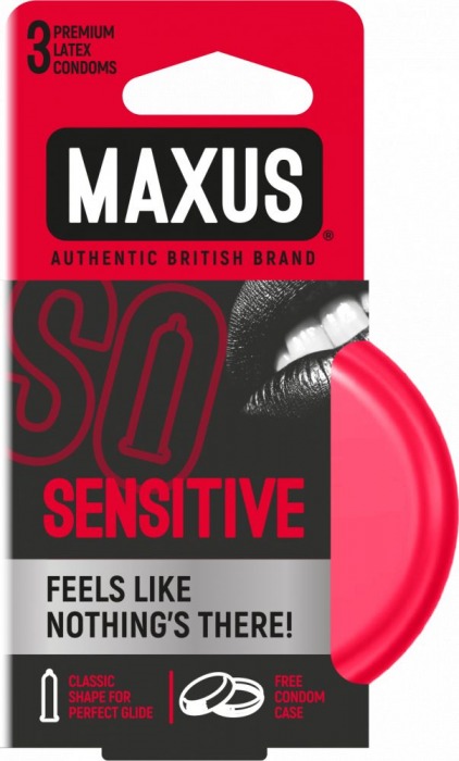 Ультратонкие презервативы в железном кейсе MAXUS Sensitive - 3 шт. - Maxus - купить с доставкой в Шахтах