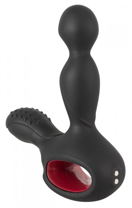 Черный вибромассажер простаты с нагревом и ротацией Prostate Plug - 14,5 см. - Orion - в Шахтах купить с доставкой