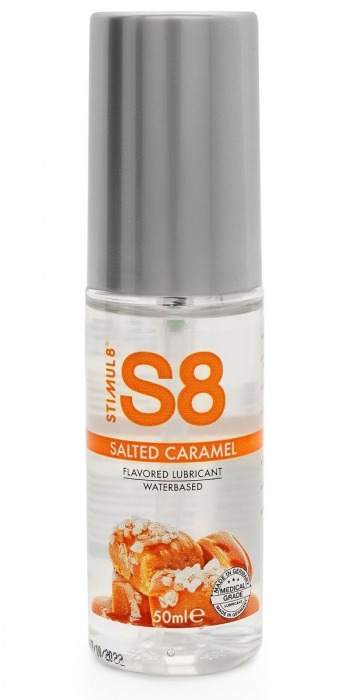 Лубрикант S8 Flavored Lube со вкусом солёной карамели - 50 мл. - Stimul8 - купить с доставкой в Шахтах
