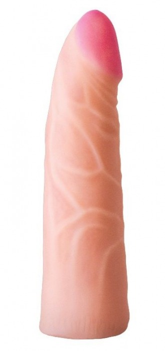 Фаллическая насадка на трусики харнесс - 17,5 см. - LOVETOY (А-Полимер) - купить с доставкой в Шахтах