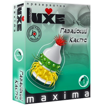 Презерватив LUXE Maxima  Гавайский Кактус  - 1 шт. - Luxe - купить с доставкой в Шахтах