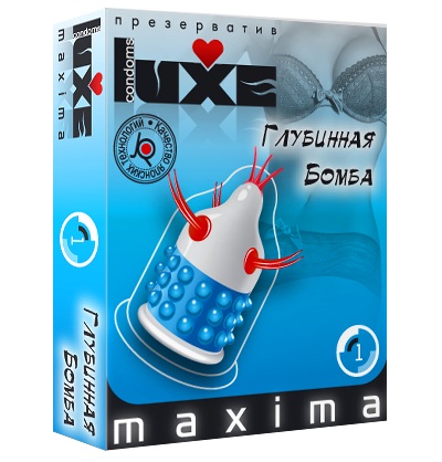 Презерватив LUXE Maxima  Глубинная бомба  - 1 шт. - Luxe - купить с доставкой в Шахтах