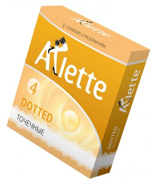 Презервативы Arlette Dotted с точечной текстурой - 3 шт. - Arlette - купить с доставкой в Шахтах