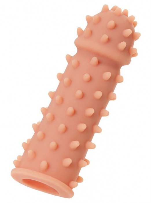 Телесная реалистичная насадка KOKOS Extreme Sleeve 03 с дополнительной стимуляцией - 12,7 см. - KOKOS - в Шахтах купить с доставкой