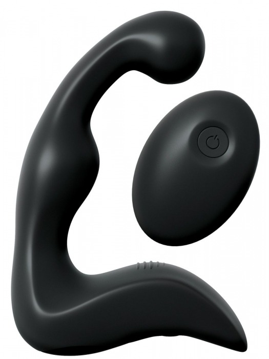 Черный вибромассажер простаты с пультом ДУ Control P-Spot Pro - Pipedream - в Шахтах купить с доставкой