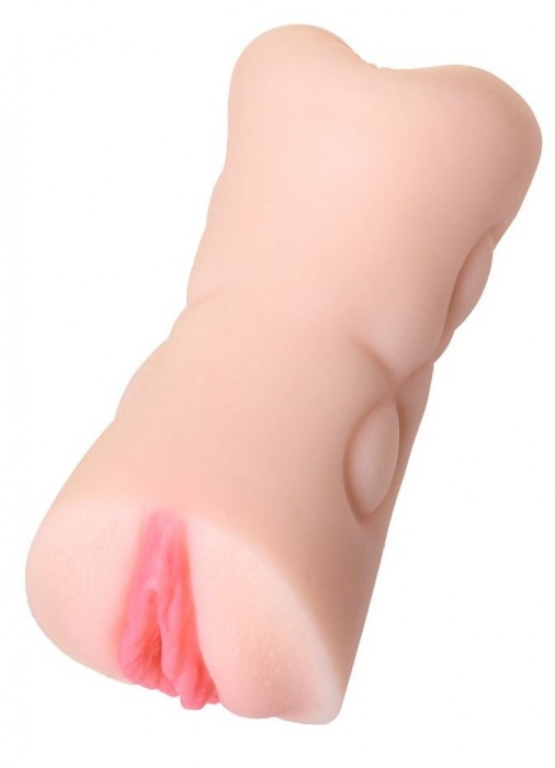 Телесный двусторонний мастурбатор Rich Fruit - вагина и анус - ToyFa - в Шахтах купить с доставкой