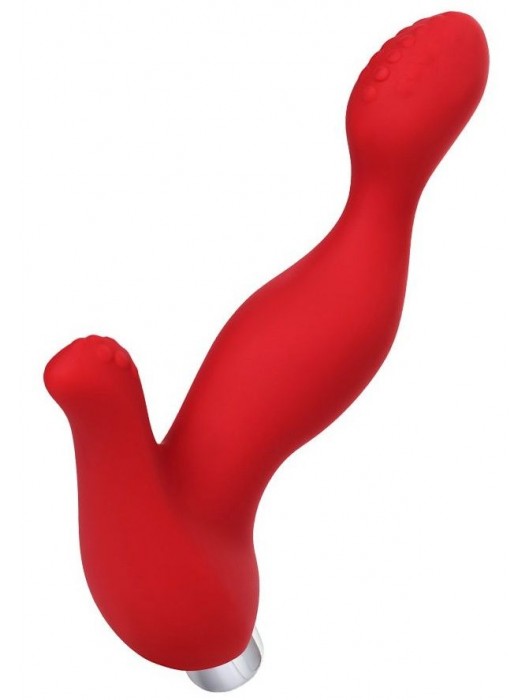 Красный силиконовый вибростимулятор простаты Proman - 12,5 см. - ToyFa - в Шахтах купить с доставкой