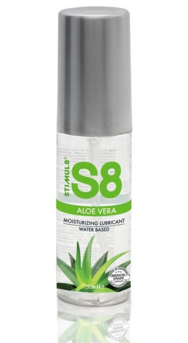 Лубрикант на водной основе S8 Aloe Vera Lube с алоэ вера - 50 мл. - Stimul8 - купить с доставкой в Шахтах