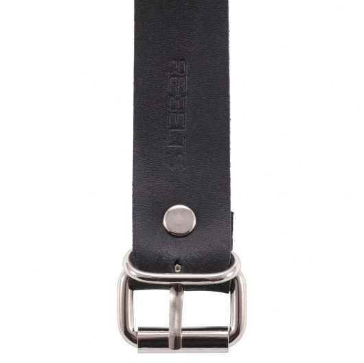 Черный поводок и чокер с кольцом Rada - Rebelts - купить с доставкой в Шахтах