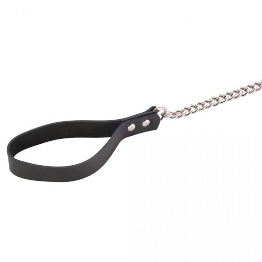 Черный поводок и чокер с кольцом Rada - Rebelts - купить с доставкой в Шахтах