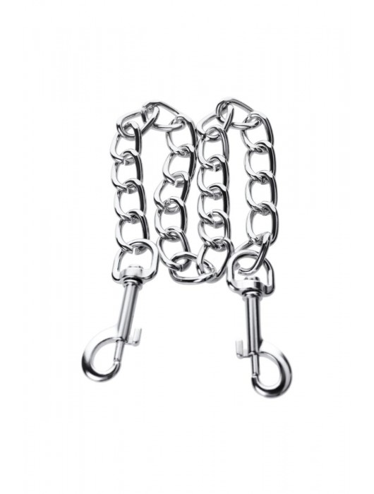 Серебристая соединительная цепочка с двумя карабинами - ToyFa - купить с доставкой в Шахтах
