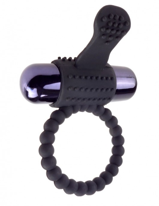 Черное эрекционное виброкольцо Vibrating Silicone Super Ring - Pipedream - в Шахтах купить с доставкой