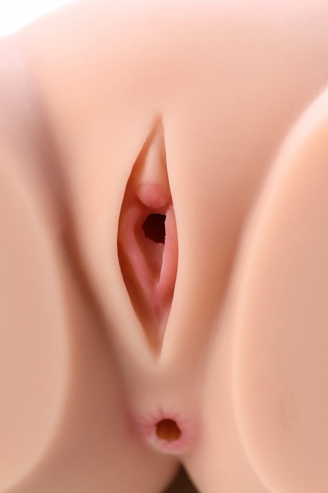 Мастурбатор-полуторс Cherry с вибрацией и двумя любовными тоннелями - KOKOS - в Шахтах купить с доставкой