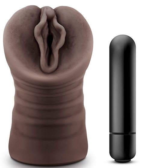 Коричневый мастурбатор-вагина Alexis - Blush Novelties - в Шахтах купить с доставкой