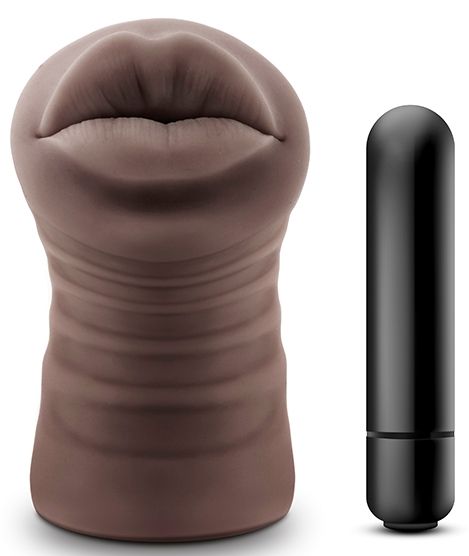 Коричневый мастурбатор-ротик Renee - Blush Novelties - в Шахтах купить с доставкой