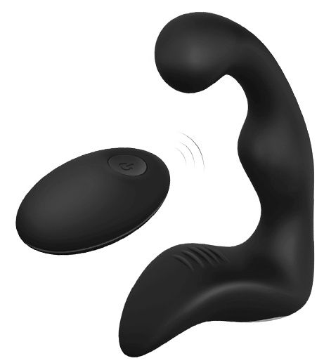 Черный вибромассажер простаты REMOTE BOOTY PLEASER - Dream Toys - в Шахтах купить с доставкой