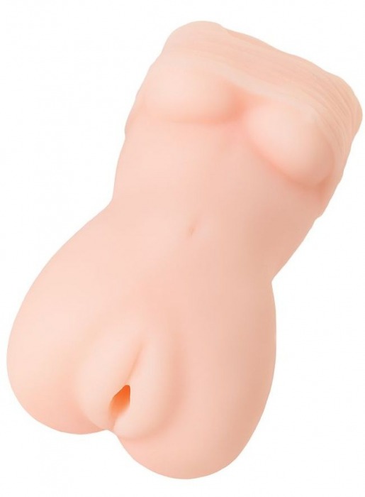 Телесный мастурбатор в виде женской фигурки - Toyfa Basic - в Шахтах купить с доставкой