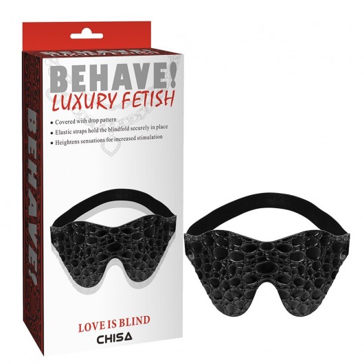Черная маска на глаза Behave - Chisa - купить с доставкой в Шахтах