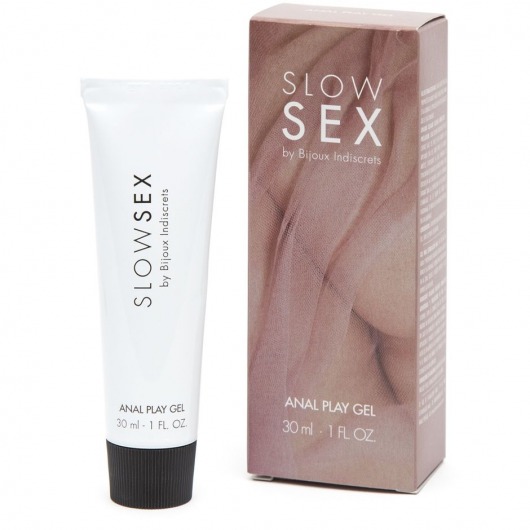 Лубрикант на водной основе Slow Sex Anal Play Gel - 30 мл. - Bijoux Indiscrets - купить с доставкой в Шахтах