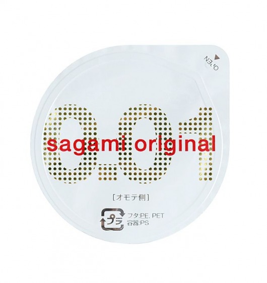 Супертонкий презерватив Sagami Original 0.01 - 1 шт. - Sagami - купить с доставкой в Шахтах