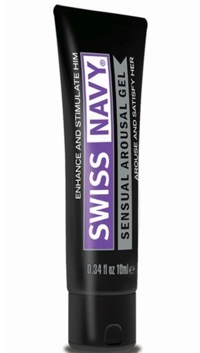 Возбуждающий гель-лубрикант на водной основе Sensual Arousal Lubricant - 10 мл. - Swiss navy - купить с доставкой в Шахтах