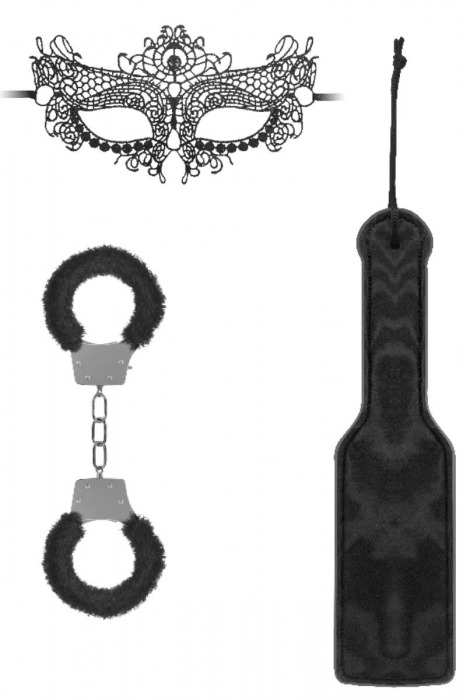 Черный игровой набор Introductory Bondage Kit №4 - Shots Media BV - купить с доставкой в Шахтах