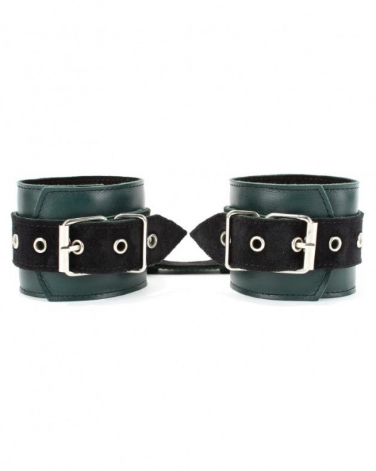Изумрудные наручники Ladys Arsenal на карабинах - БДСМ Арсенал - купить с доставкой в Шахтах