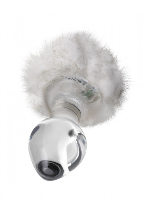 Стеклянная анальная втулка с хвостиком - 9,5 см. - Sexus - купить с доставкой в Шахтах