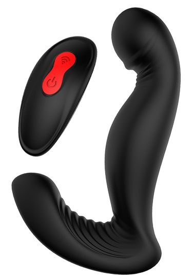 Черный вибромассажер простаты SWIRLING P-PLEASER - Dream Toys - в Шахтах купить с доставкой