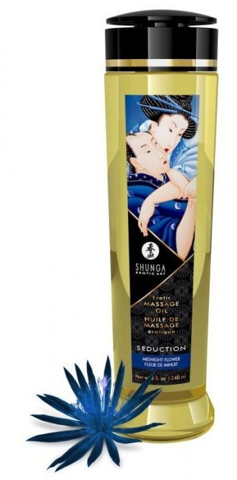 Массажное масло с ароматом ночных цветов Seduction - 240 мл. - Shunga - купить с доставкой в Шахтах