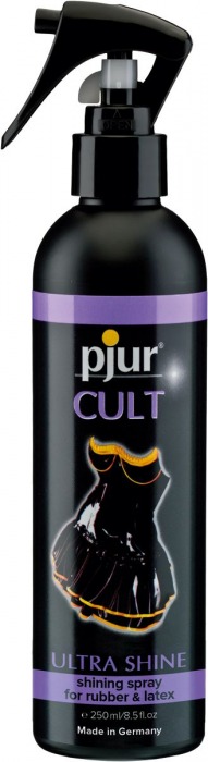 Спрей для ухода за одеждой из латекса pjur CULT Ultra Shine - 250 мл. - Pjur - купить с доставкой в Шахтах