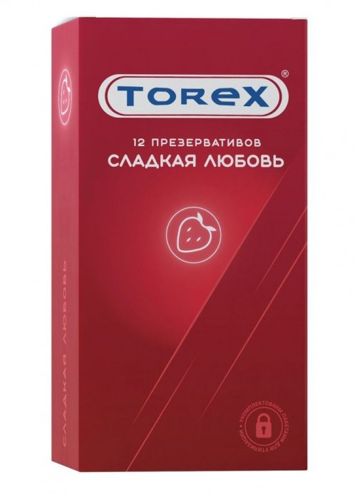 Презервативы Torex  Сладкая любовь  с ароматом клубники - 12 шт. - Torex - купить с доставкой в Шахтах