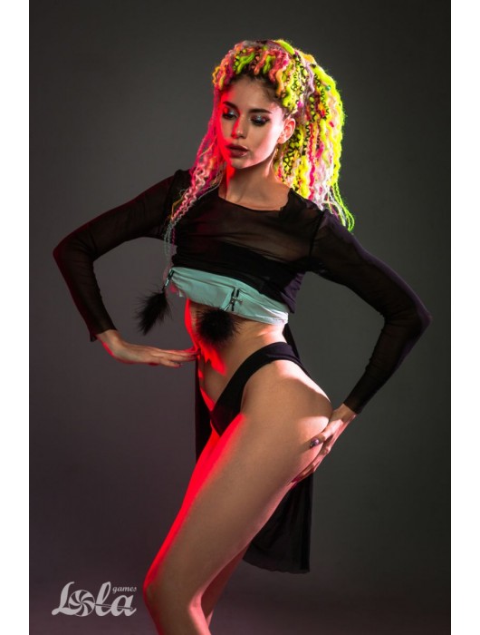 Зажимы на соски с черным пухом Euphoric - Lola Games - купить с доставкой в Шахтах