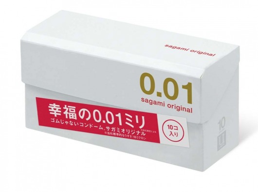 Супер тонкие презервативы Sagami Original 0.01 - 10 шт. - Sagami - купить с доставкой в Шахтах