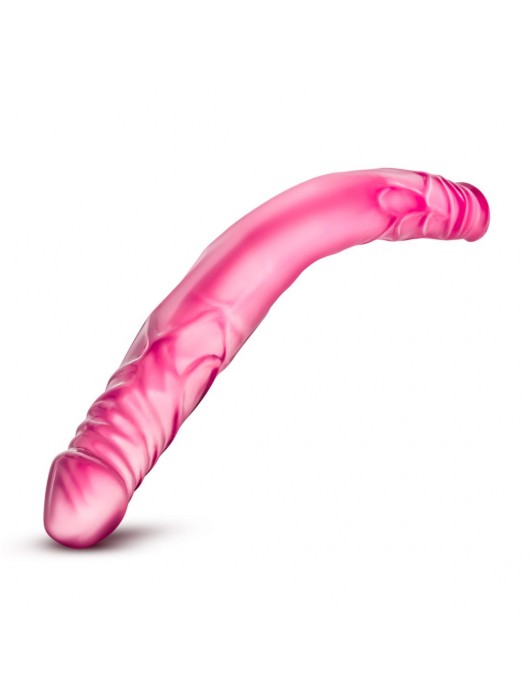 Розовый двусторонний фаллоимитатор 14 Double Dildo - 35,5 см. - Blush Novelties