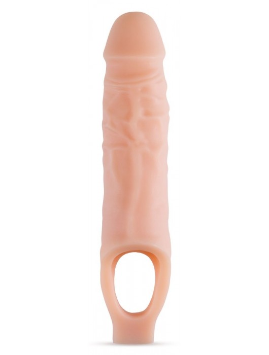 Телесный реалистичный фаллоудлинитель 9 Inch Silicone Cock Sheath Penis Extender - 22,86 см. - Blush Novelties - в Шахтах купить с доставкой