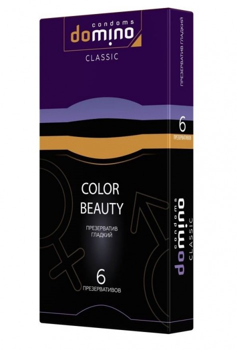 Разноцветные презервативы DOMINO Colour Beauty - 6 шт. - Domino - купить с доставкой в Шахтах