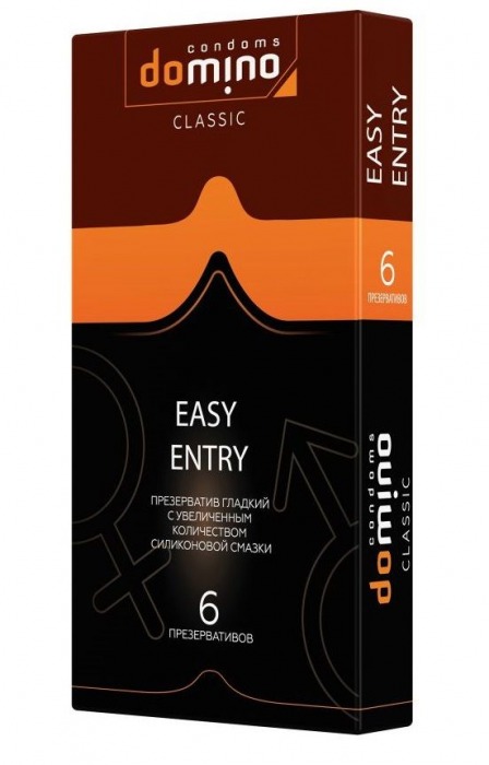 Презервативы с увеличенным количеством смазки DOMINO Easy Entry - 6 шт. - Domino - купить с доставкой в Шахтах