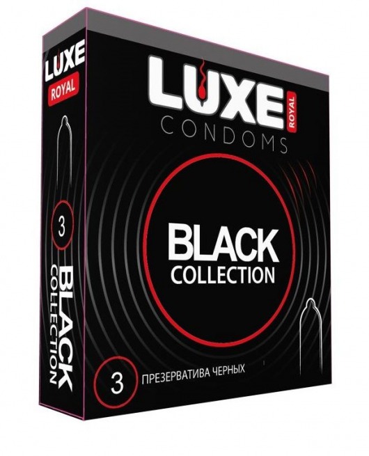 Черные презервативы LUXE Royal Black Collection - 3 шт. - Luxe - купить с доставкой в Шахтах